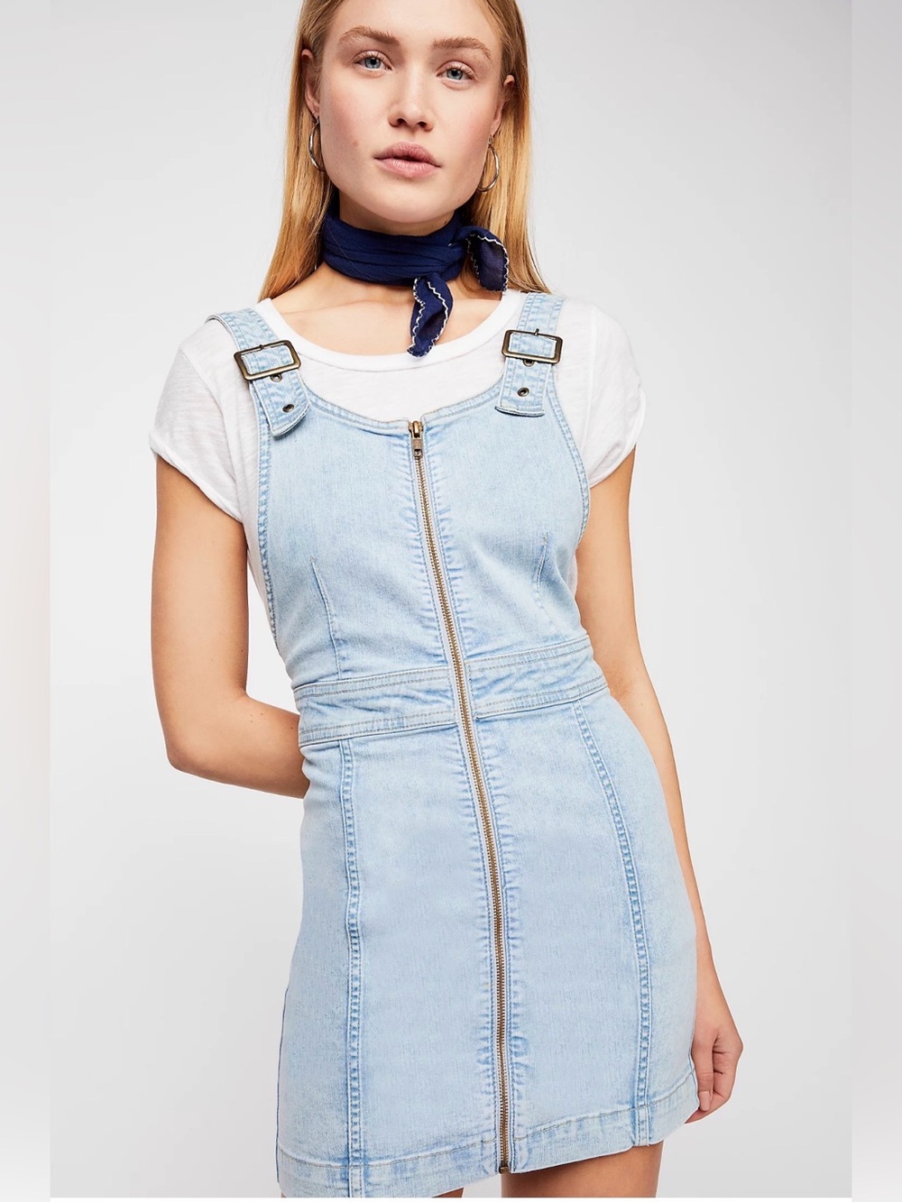 NWT Free People Modern Femme Pinafore Dress, 2 💙